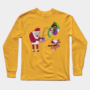 Courage the cowardly dog christmas Long Sleeve T-Shirt